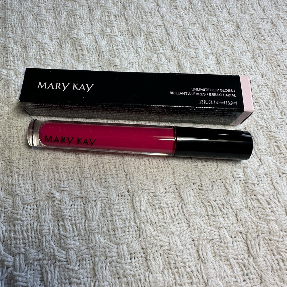 New In Box Mary Kay Unlimited Lip Gloss Pink Fusion Full Size